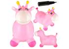 Children's bouncer with a pump pink rubber giraffe 1