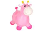 Children's bouncer with a pump pink rubber giraffe 2