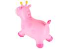 Children's bouncer with a pump pink rubber giraffe 5