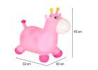 Children's bouncer with a pump pink rubber giraffe 13