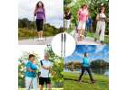 Kijki kije trekkingowe do nordic walking składane 2 sztuki czarne 9