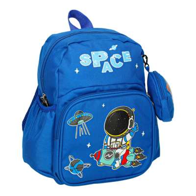 Kindergarten school backpack children's astronaut 30x14x23cm