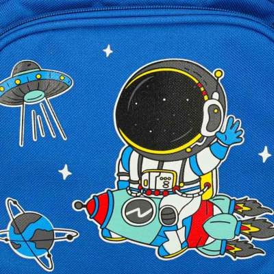 Kindergarten school backpack children's astronaut 30x14x23cm