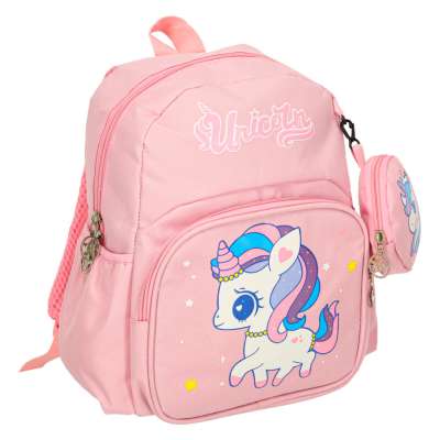 Kindergarten school backpack children's unicorn 30x14x23cm