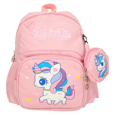 Kindergarten school backpack children's unicorn 30x14x23cm