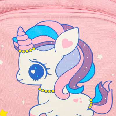 Kindergarten school backpack children's unicorn 30x14x23cm