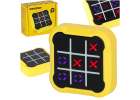 Kółko krzyżyk gra elektroniczna logiczna tic tac toe konsola przenośna żółta 1
