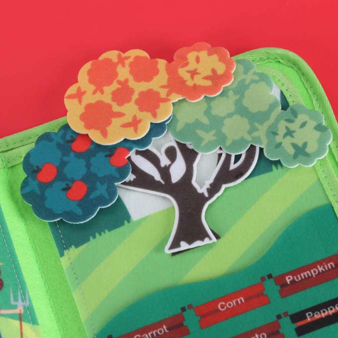 Książeczka sensoryczna edukacyjna manipulacyjna farma