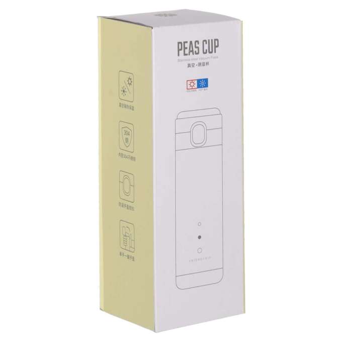 Kubek termiczny z ustnikiem termos LED 420ml róż