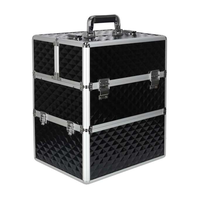 Kuferek na kosmetyki walizka organizer kosmetyczny XXL 3D