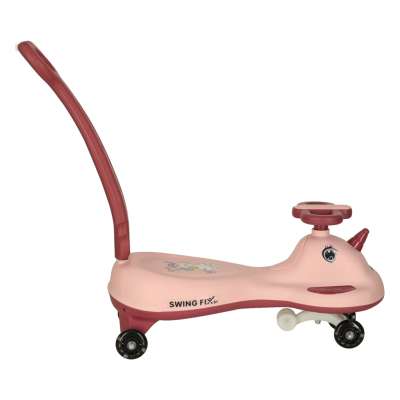 LED Swing FIX S1 gravity scooter ride with handle pink max 65kg