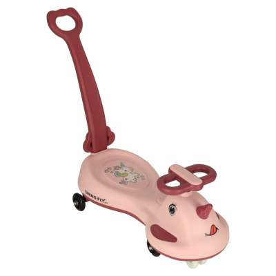 LED Swing FIX S1 gravity scooter ride with handle pink max 65kg