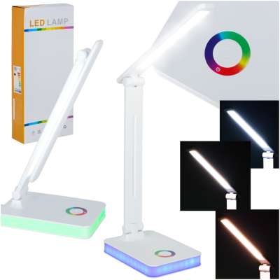 LED desk lamp USB touch backlit RGB light control