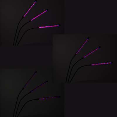LED plant growth lamp panel 3 bulbs