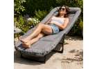 LUARO Folding Beach Garden Lounge Chair Travel and Camping Bed with Pillow 6