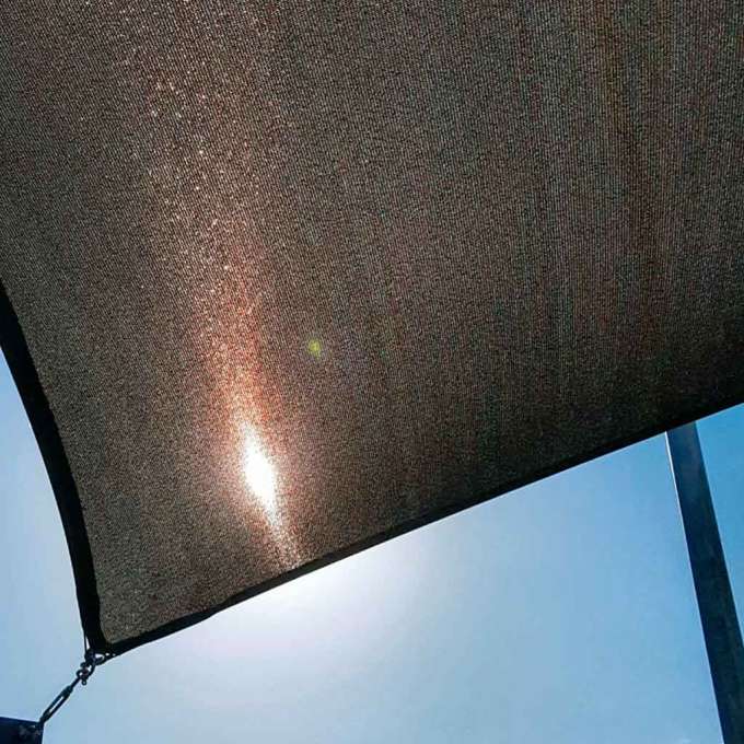 LUARO garden terrace sunshade waterproof 3x3x3m triangle grey