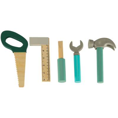 LULILO Fikso wooden workshop small DIY set with tools saw screwdriver sounds 86cm