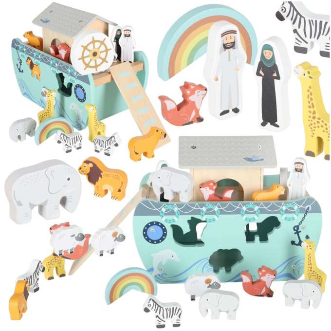 LULILO ship Noah's Ark wooden boat sorter