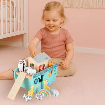 LULILO ship Noah's Ark wooden boat sorter