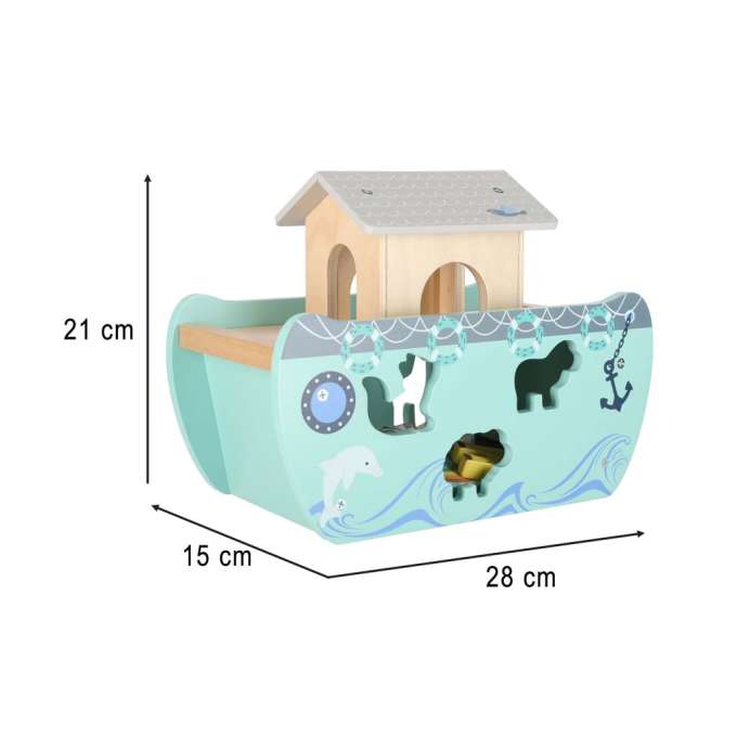 LULILO ship Noah's Ark wooden boat sorter