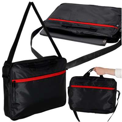 Laptop bag 15.6" briefcase with strap black