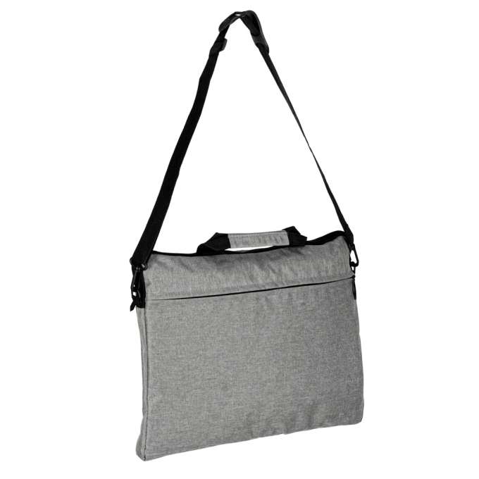 Laptop bag 15.6" briefcase with strap grey