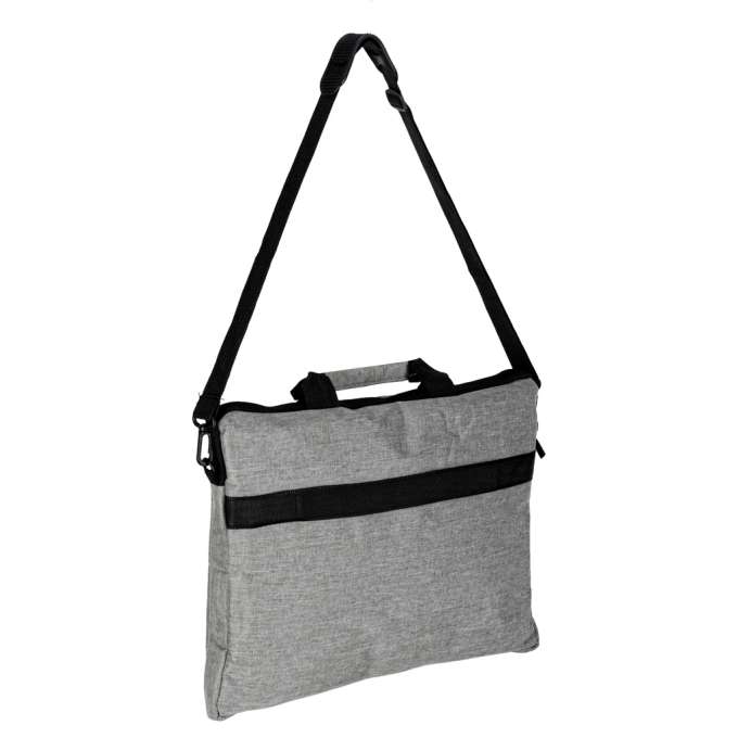 Laptop bag 15.6" briefcase with strap grey
