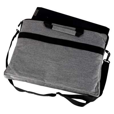 Laptop bag 15.6" briefcase with strap grey