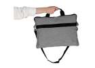 Laptop bag 15.6" briefcase with strap grey 7