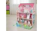 Lulilo Gardeno wooden doll house with garden furniture 70cm pink LED 16