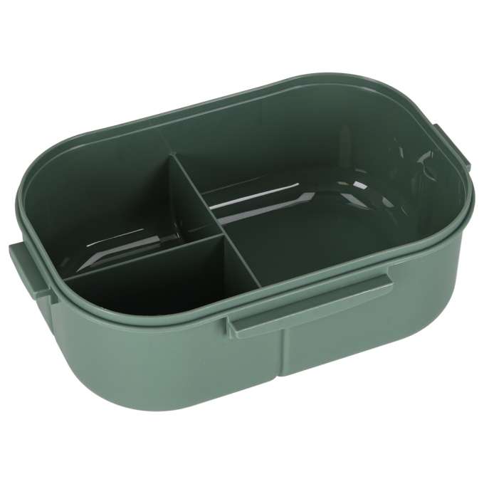 Lunch box śniadaniówka pudełko śniadaniowe z przegródkami dzielone 1200ml zielone