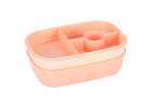 Lunch box śniadaniówka pudełko śniadaniowe z przegródkami dzielone 1900ml morelowe 5