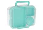 Lunch box śniadaniówka pudełko śniadaniowe z przegródkami dzielone 2200ml miętowe 4