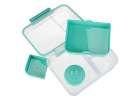 Lunch box śniadaniówka pudełko śniadaniowe z przegródkami dzielone 2200ml miętowe 7