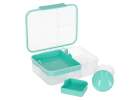 Lunch box śniadaniówka pudełko śniadaniowe z przegródkami dzielone 2200ml miętowe 8