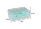 Lunch box śniadaniówka pudełko śniadaniowe z przegródkami dzielone 2200ml miętowe 12