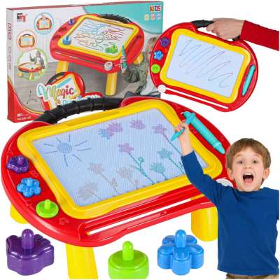 Magnetic board educational drawing table stamps