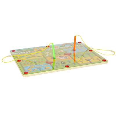 Magnetic game maze balls farm
