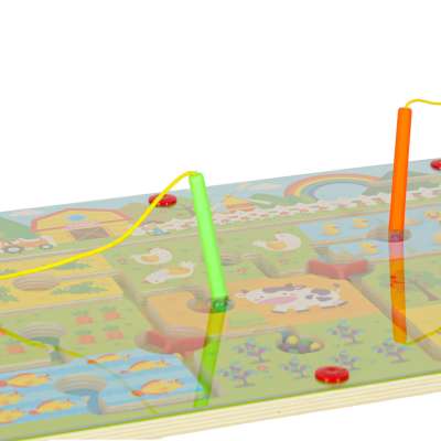 Magnetic game maze balls farm