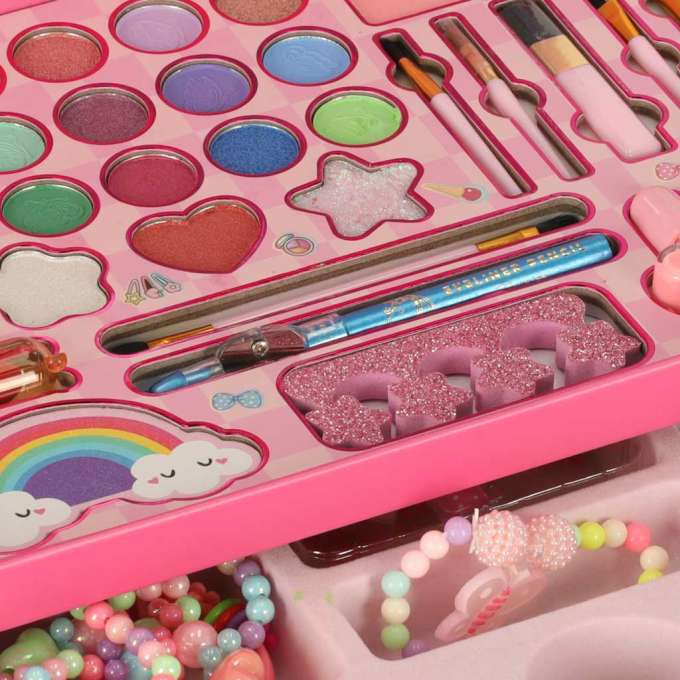 Makeup and nail kit cosmetics makeup cosmetics shadows lacquers drawers mermaid