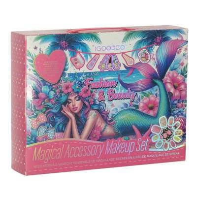 Makeup and nail kit cosmetics makeup cosmetics shadows lacquers drawers mermaid