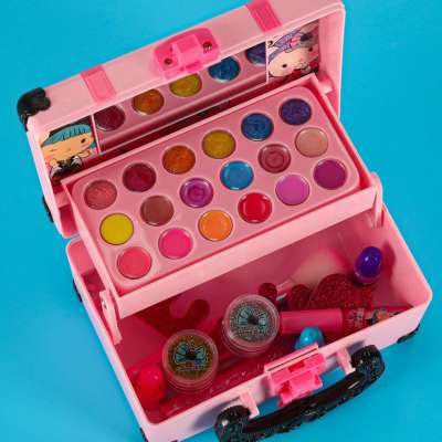 Makeup and nail kit makeup cosmetics shadows lacquers suitcase
