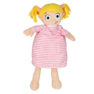 Mascot doll learning anatomy girl