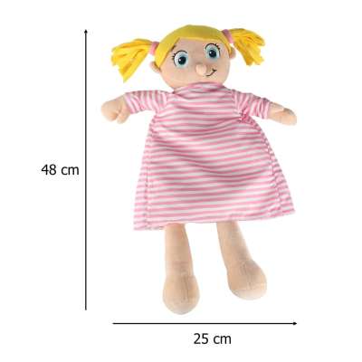 Mascot doll learning anatomy girl