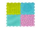 Mata sensoryczna puzzle montessori do masażu stóp 8 elementów pastelowe 6