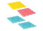 Mata sensoryczna puzzle montessori do masażu stóp 8 elementów pastelowe 2