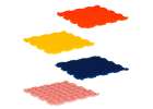 Mata sensoryczne puzzle montessori do masażu stóp 8 elementów 4