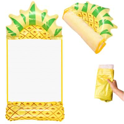 Inflatable beach mattress hammock water lounger chair swimming pool pineapple