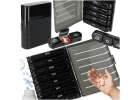 Medicine pill organiser container black 1