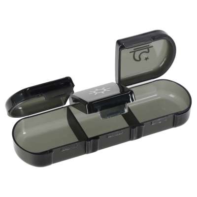 Medicine pill organiser container black